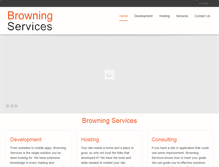 Tablet Screenshot of browning-services.com